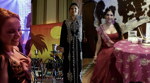 Een leuk theekarretje met verse Nana thee